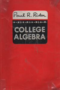 Image of College Algebra