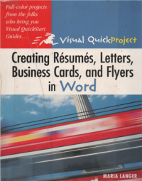 Image of Creating résumés, letters, business cards, and flyers in Word