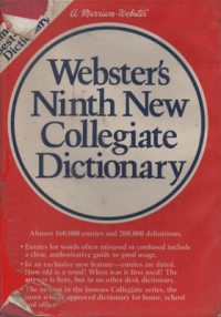 Image of Webster's Ninth New Collegiate Dictionary